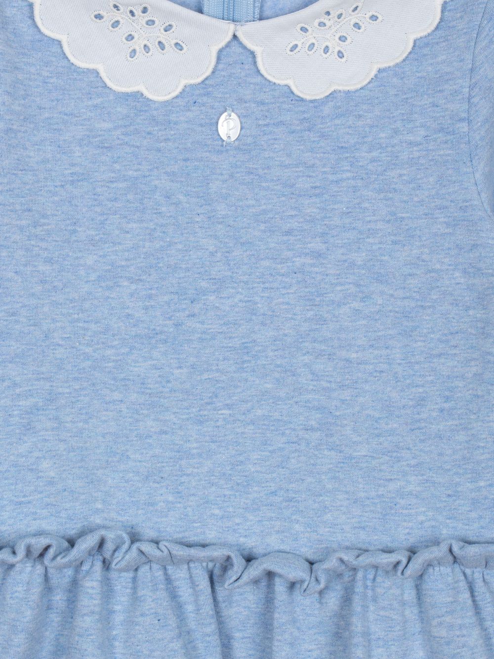 Blue cotton fleece dress