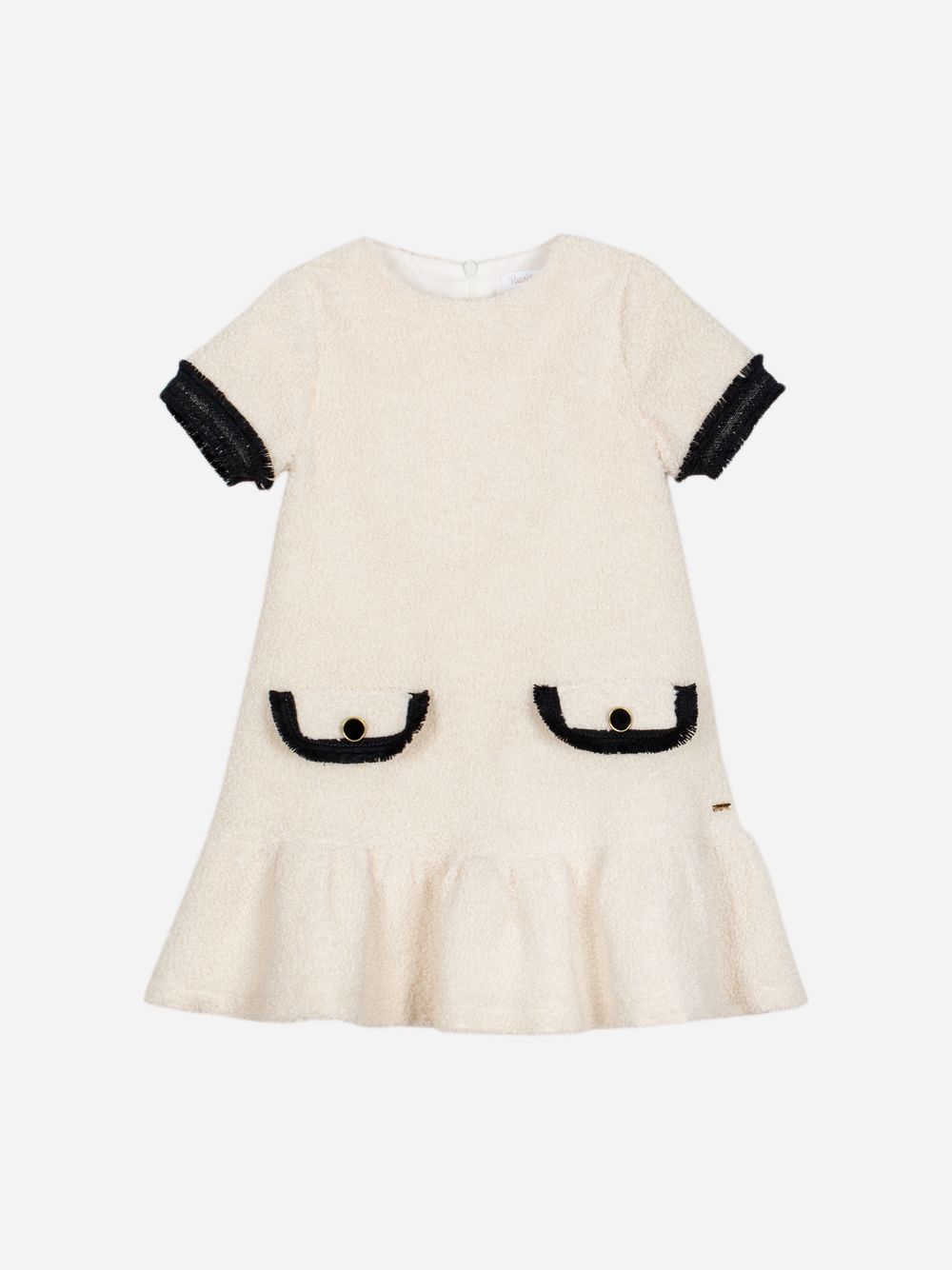 Ivory bouclé dress