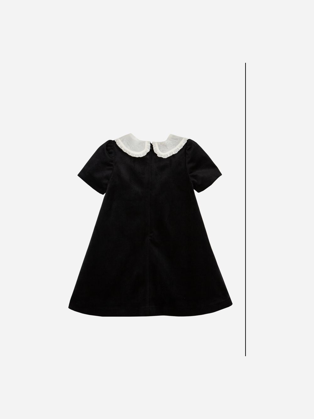 Black velvet dress