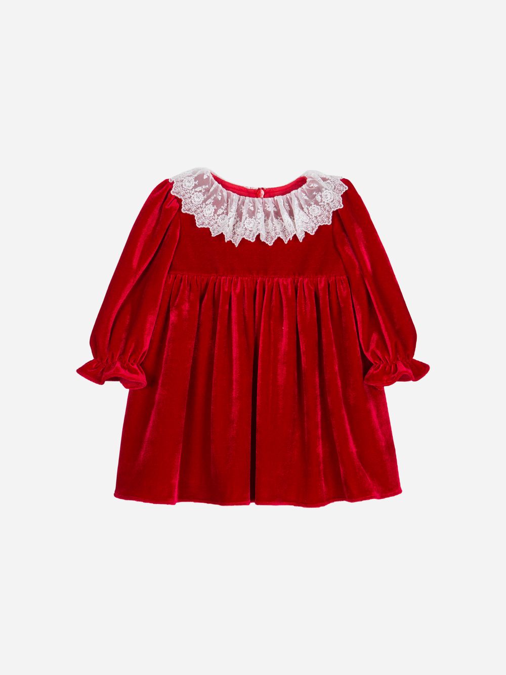 Red velvet dress