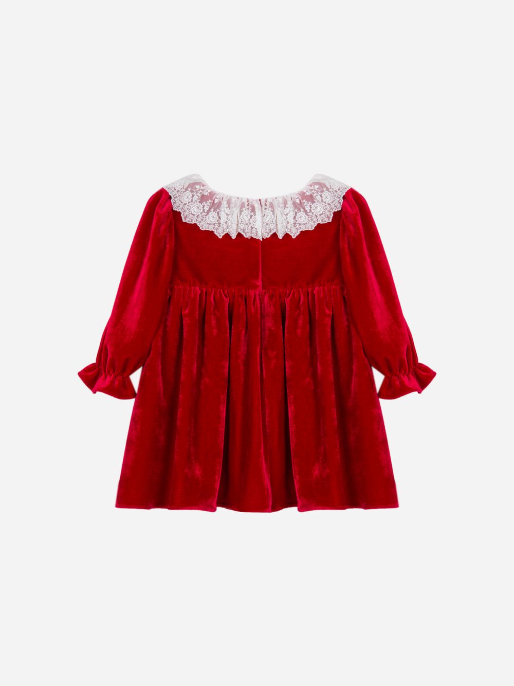 Red velvet dress