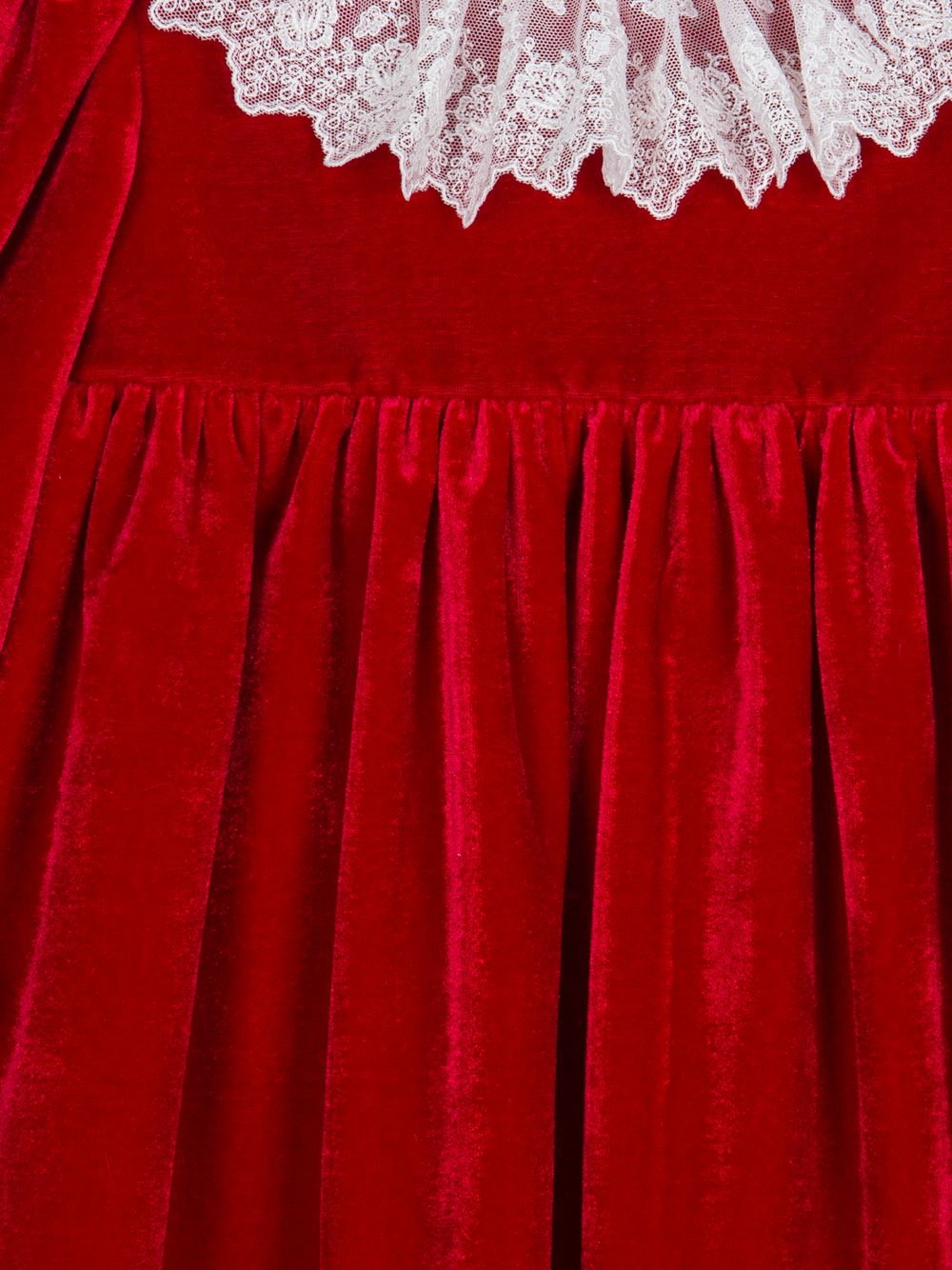 Red velvet dress