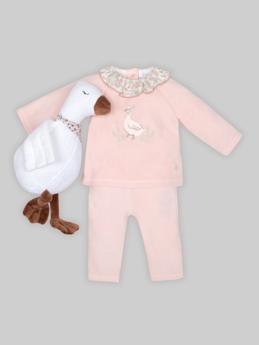 Pink Jersey Velour Set