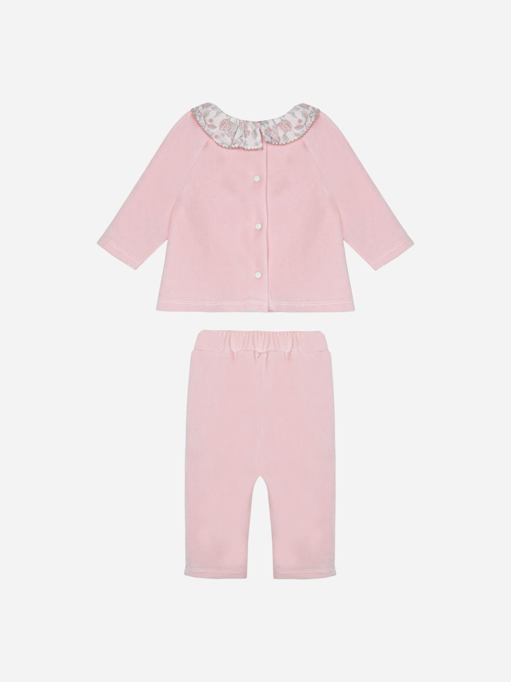 Pink Jersey Velour Set