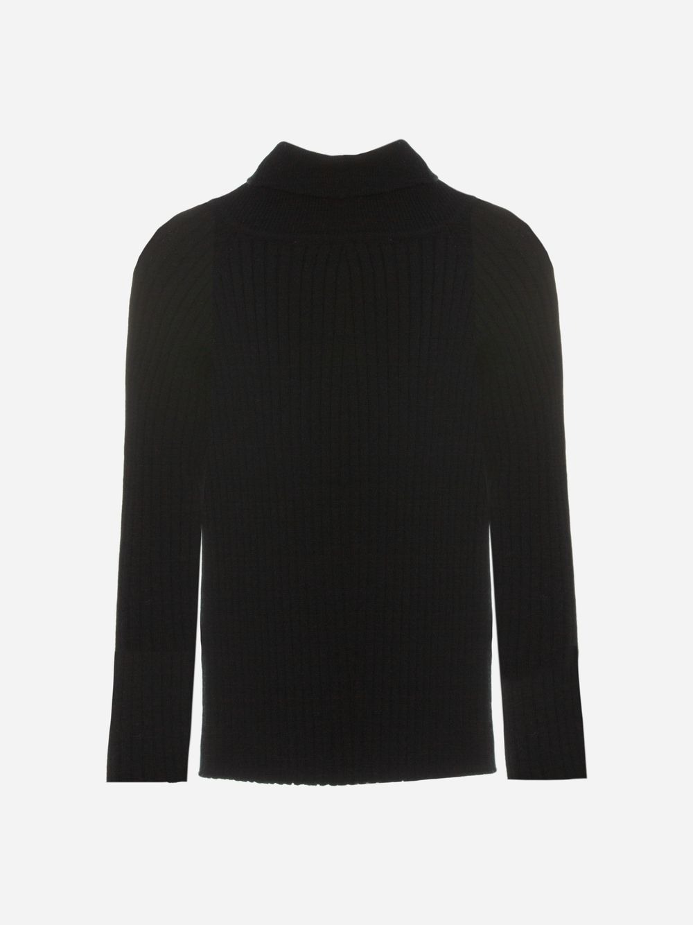 Black mock neck sweater