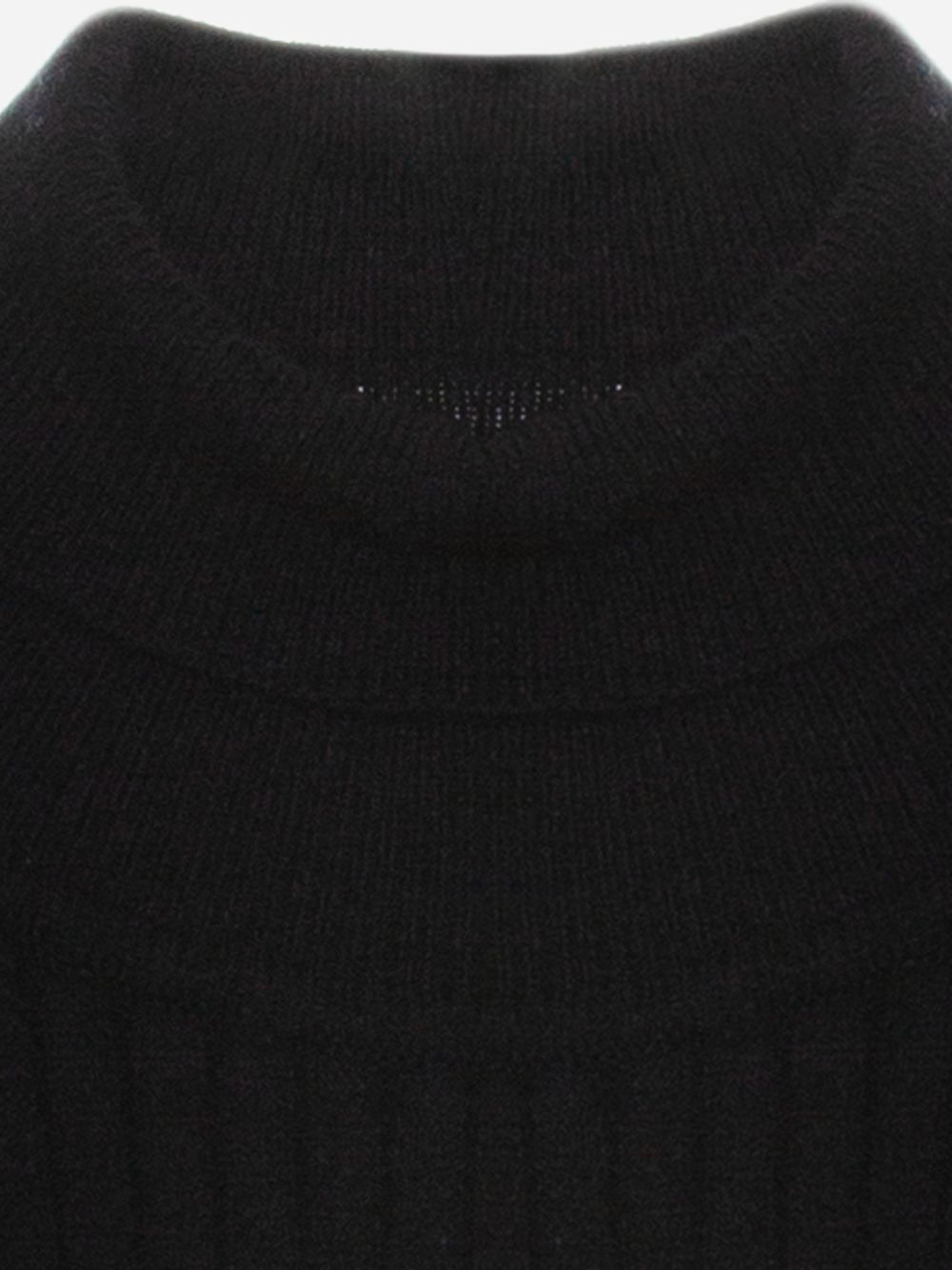 Black mock neck sweater