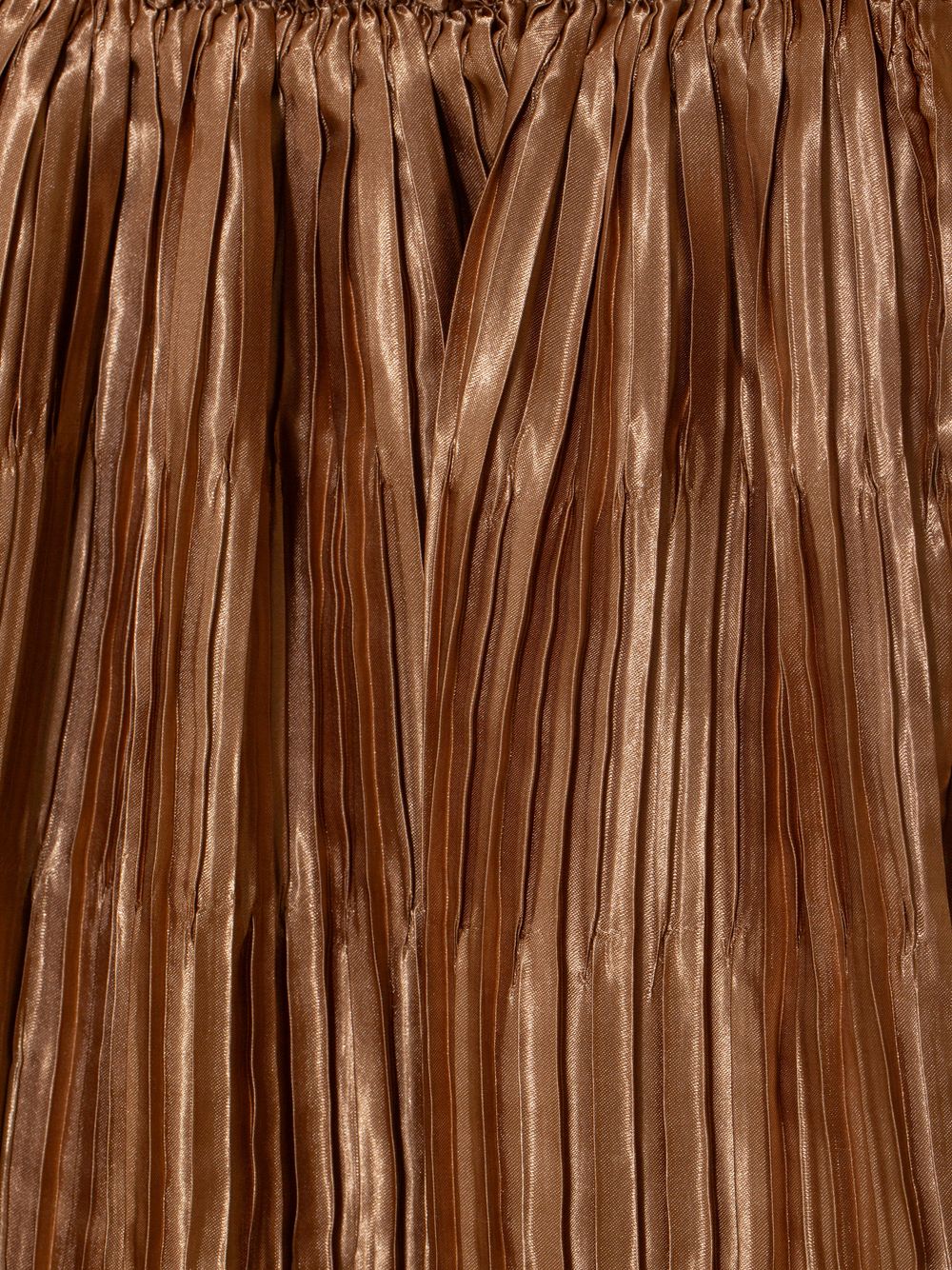 Camel satin skirt
