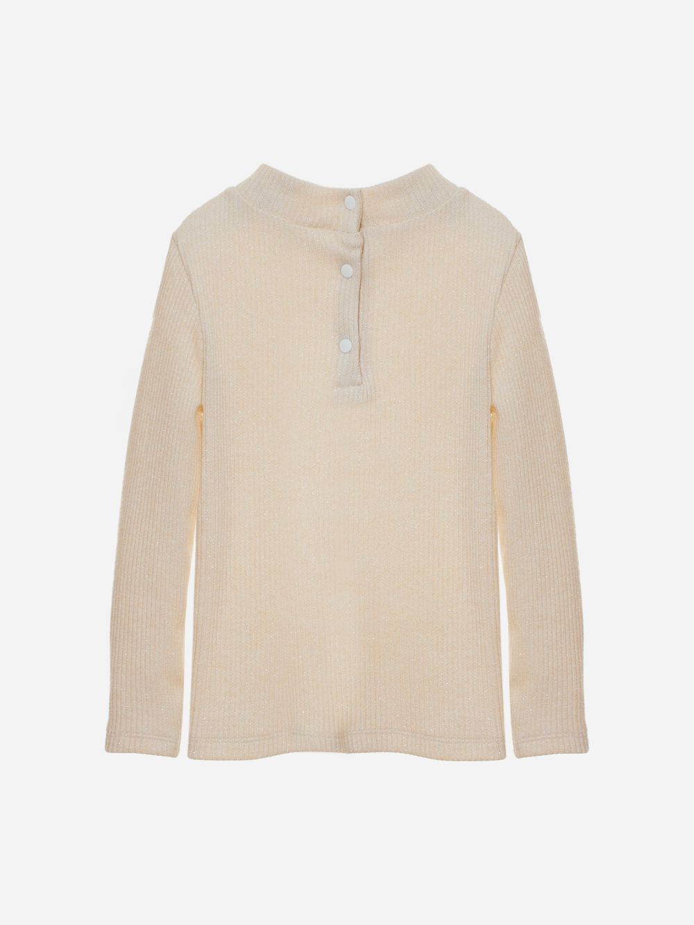 Ivory sweater with shimmery finish