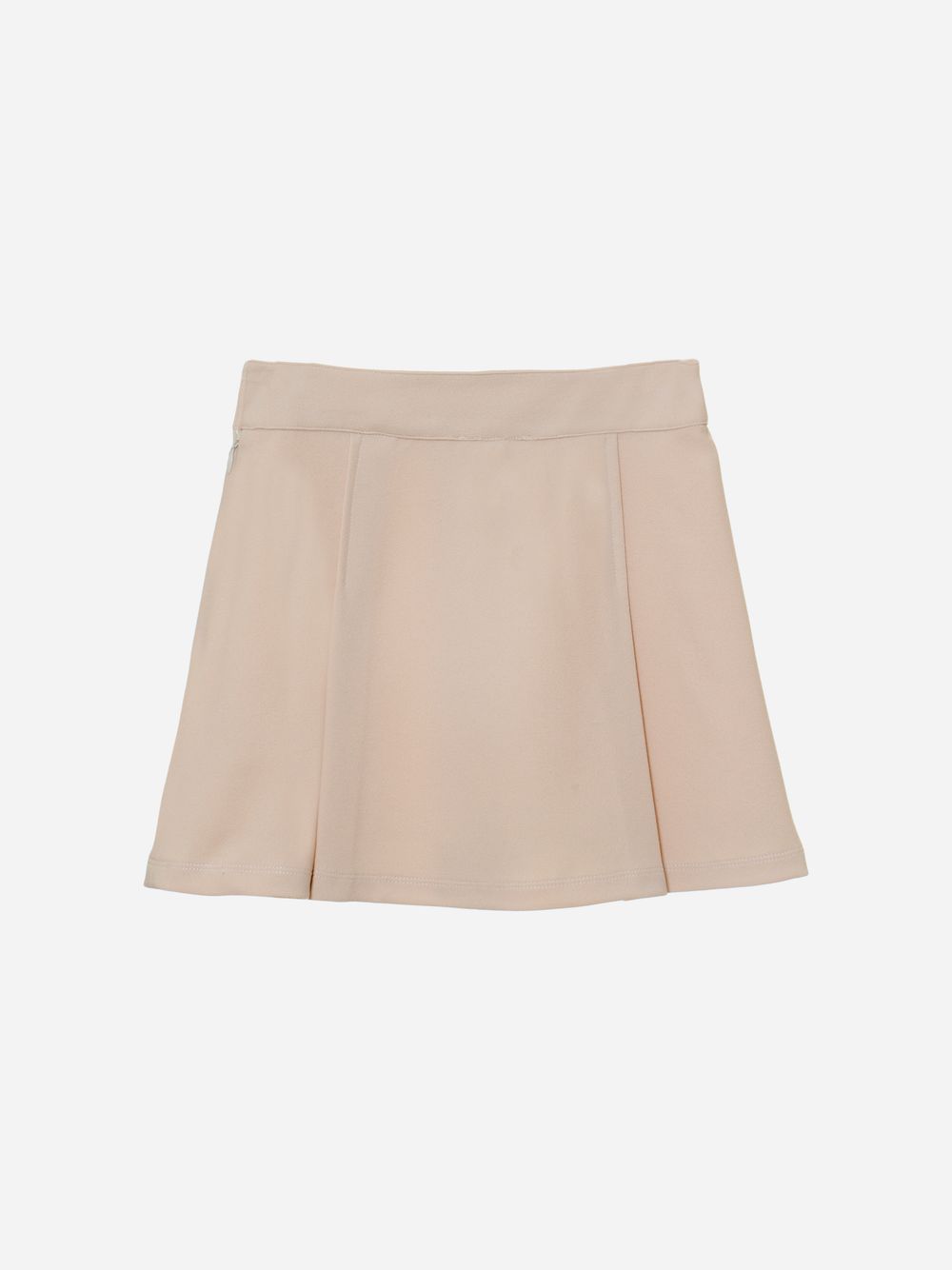 Pleated beige skirt