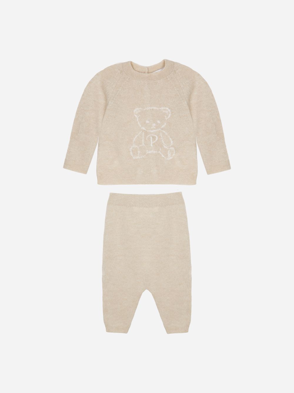 Beige knit set