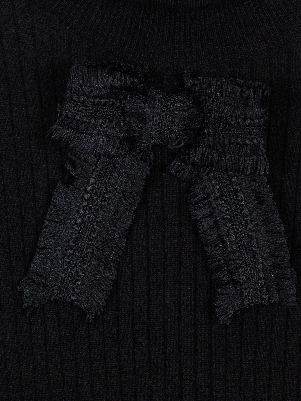Black mock neck sweater