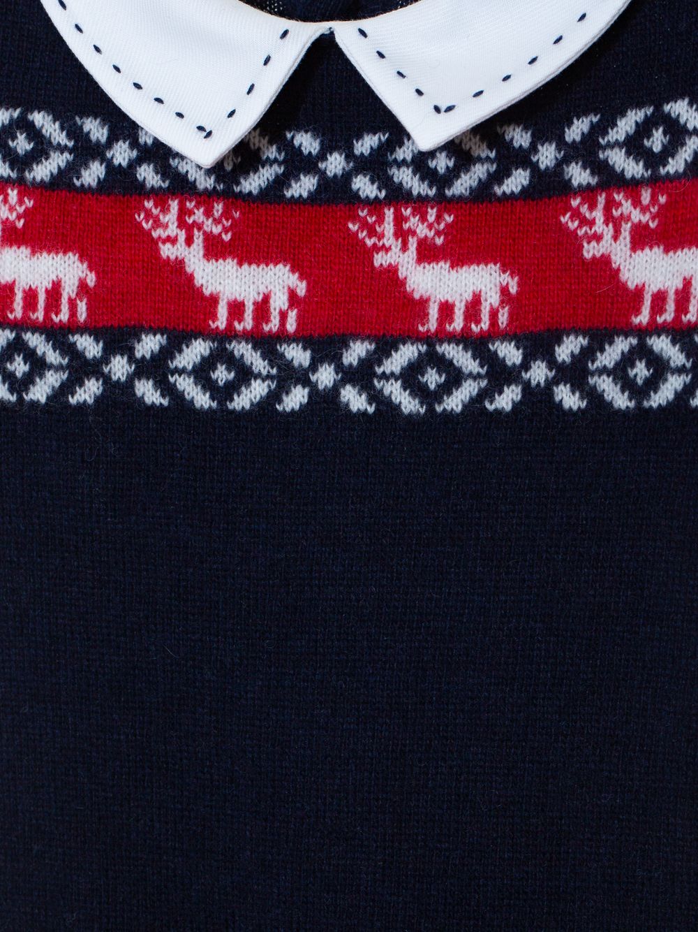 Marine knit babygrow