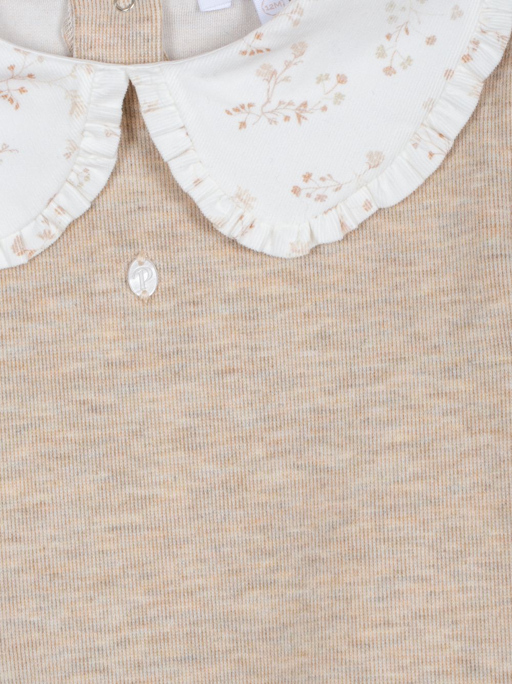 Beige melange interlock sweater