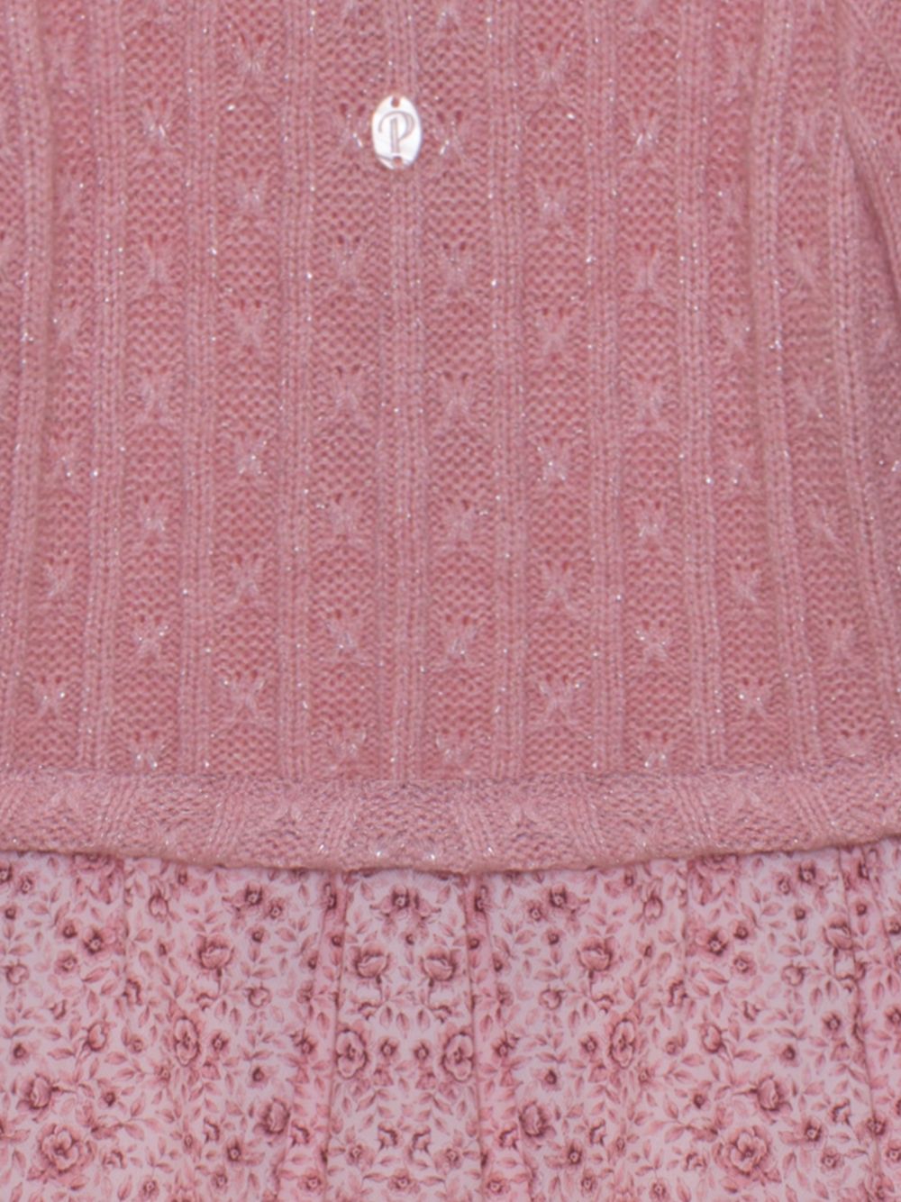 Pink and floral printed dress