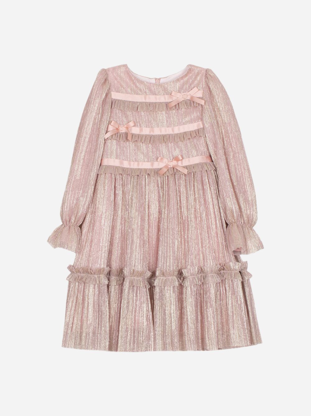 Shimmering dusty pink dress