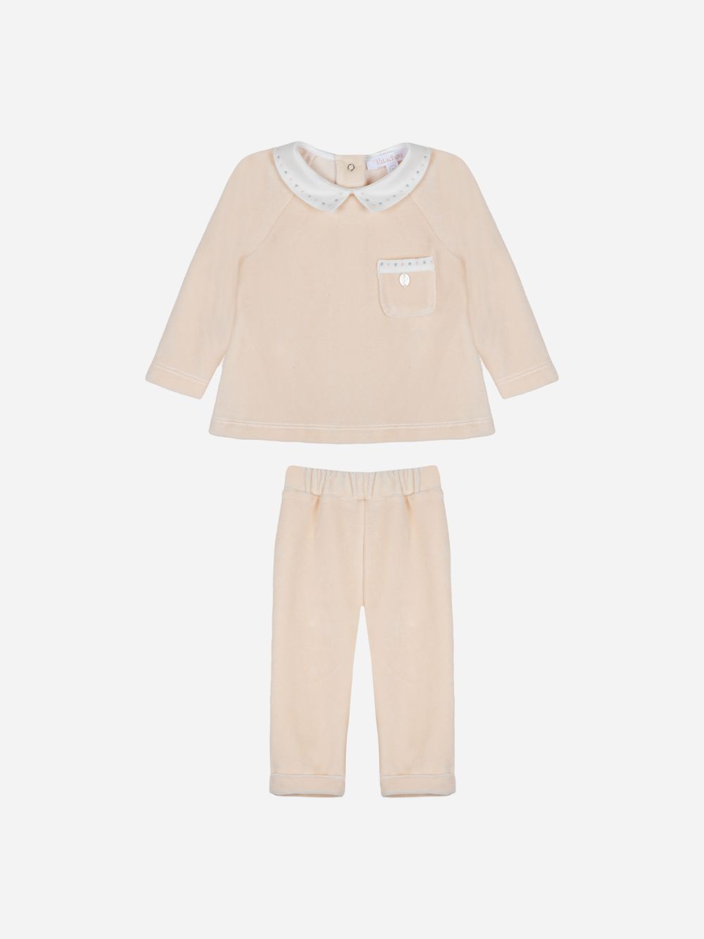 Beige top & pants set