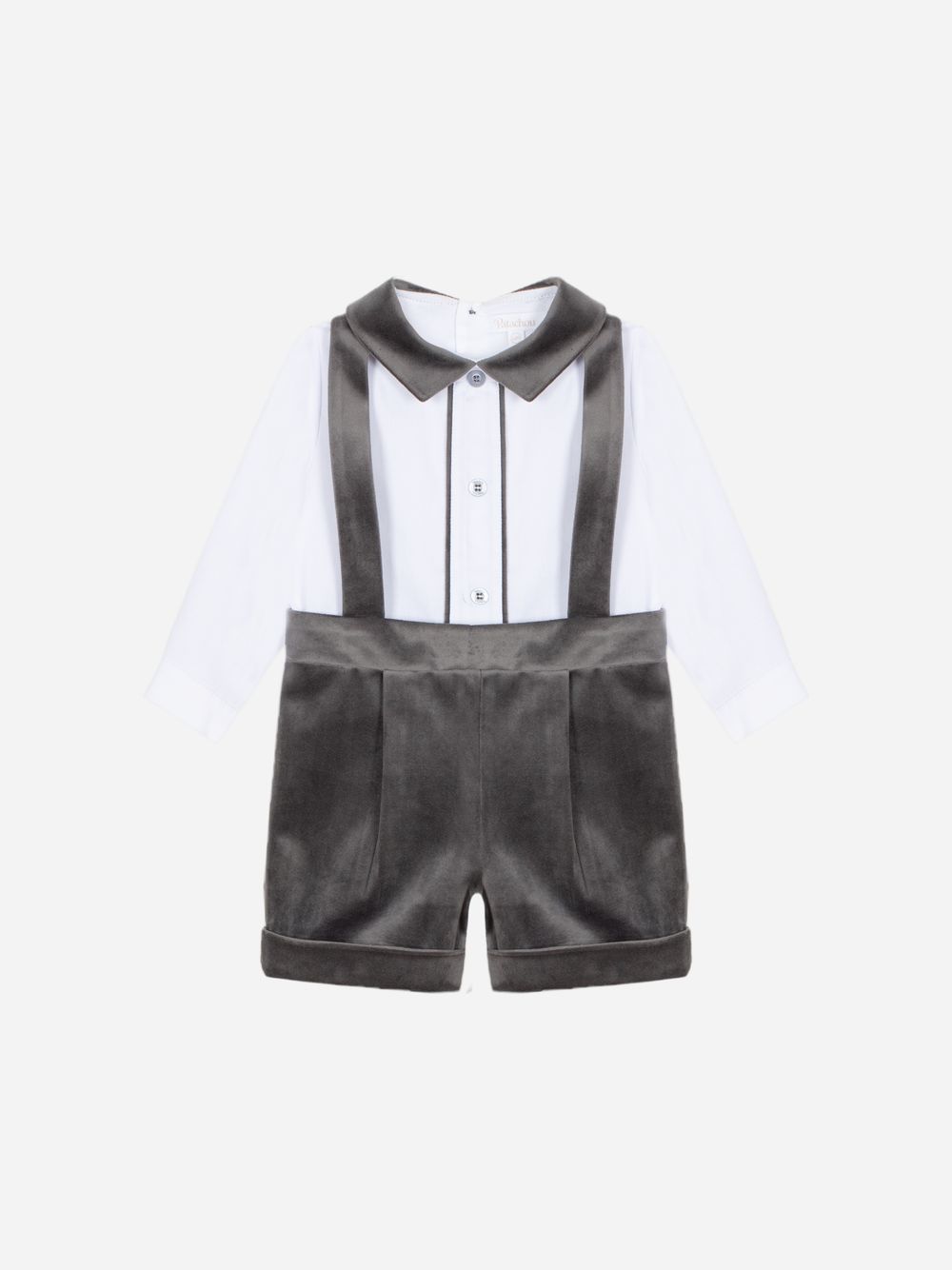 Dark Grey ad white romper