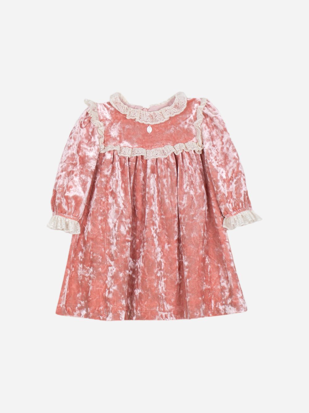 Dusty pink velour dress