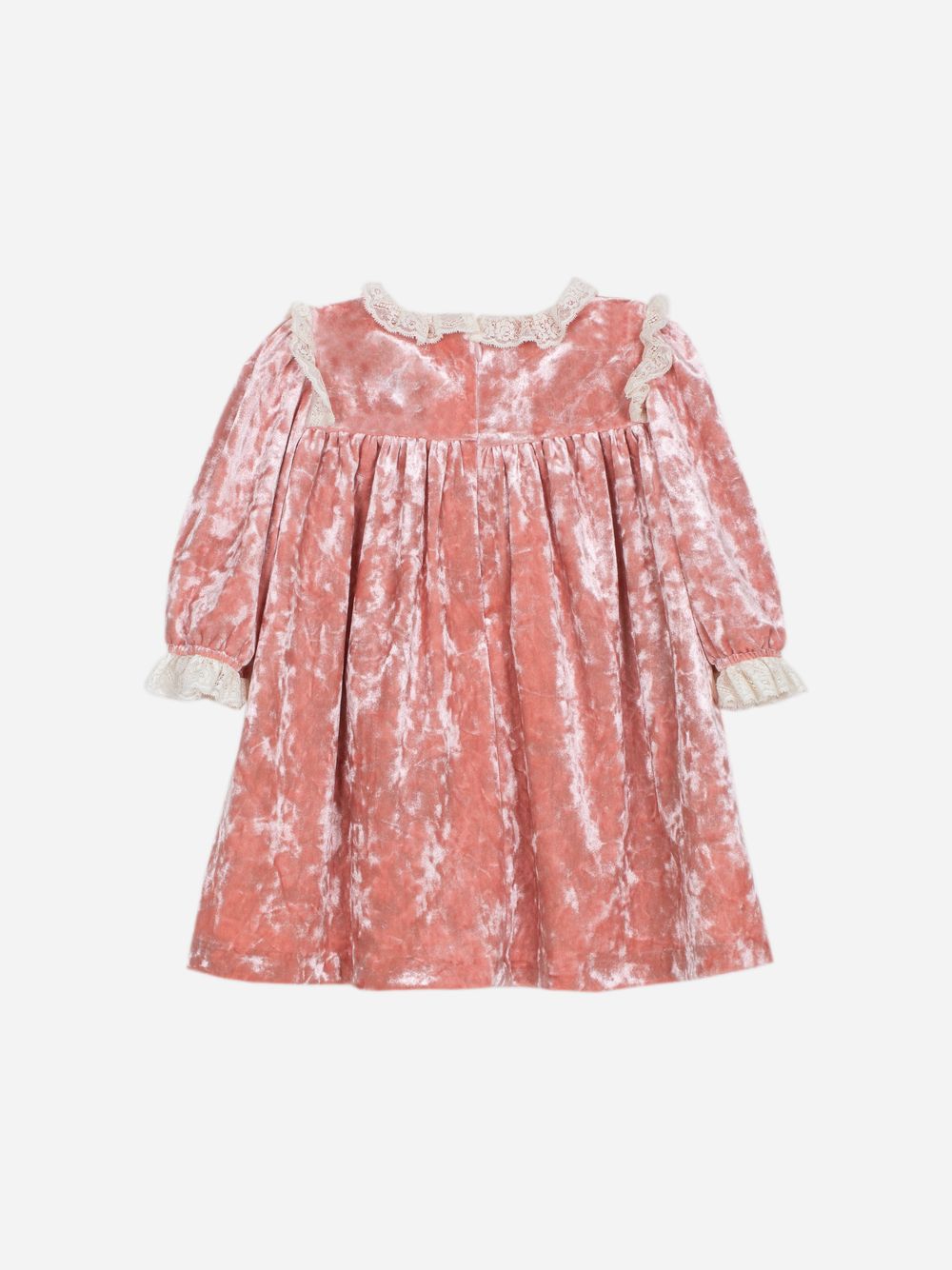 Dusty pink velour dress