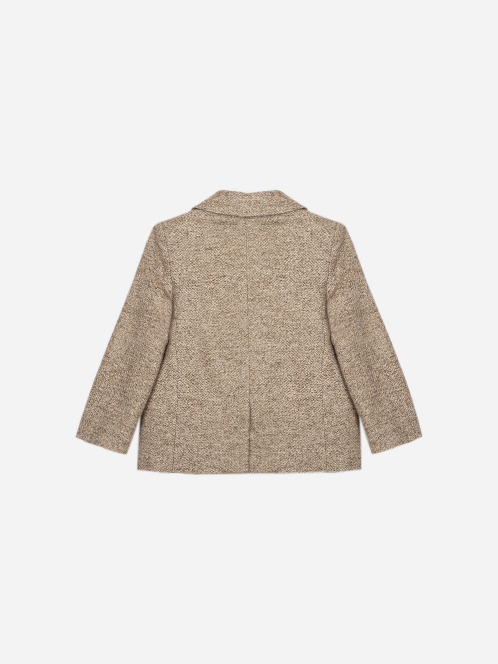 Elegant beige flannel blazer