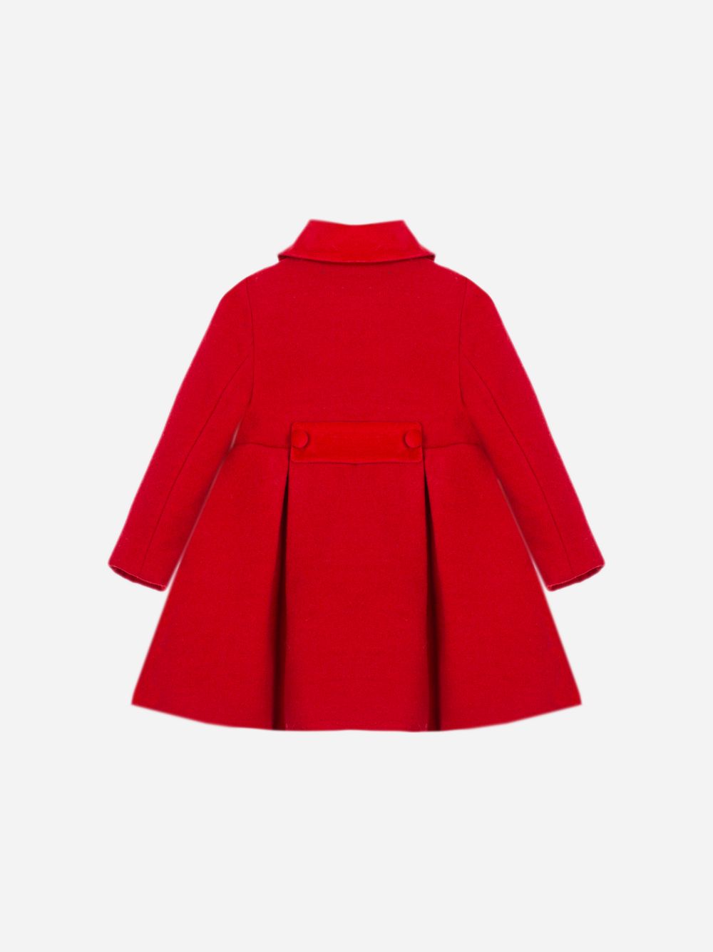 Elegant red coat for girls