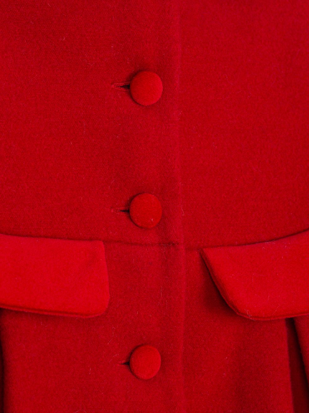 Elegant red coat for girls