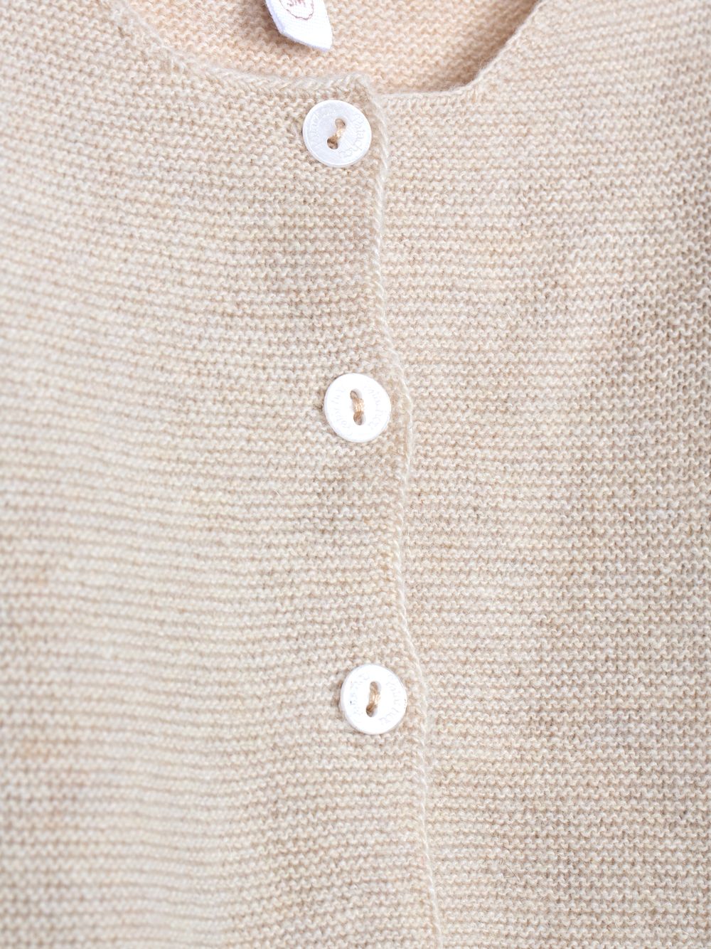 Beige knitted cardigan