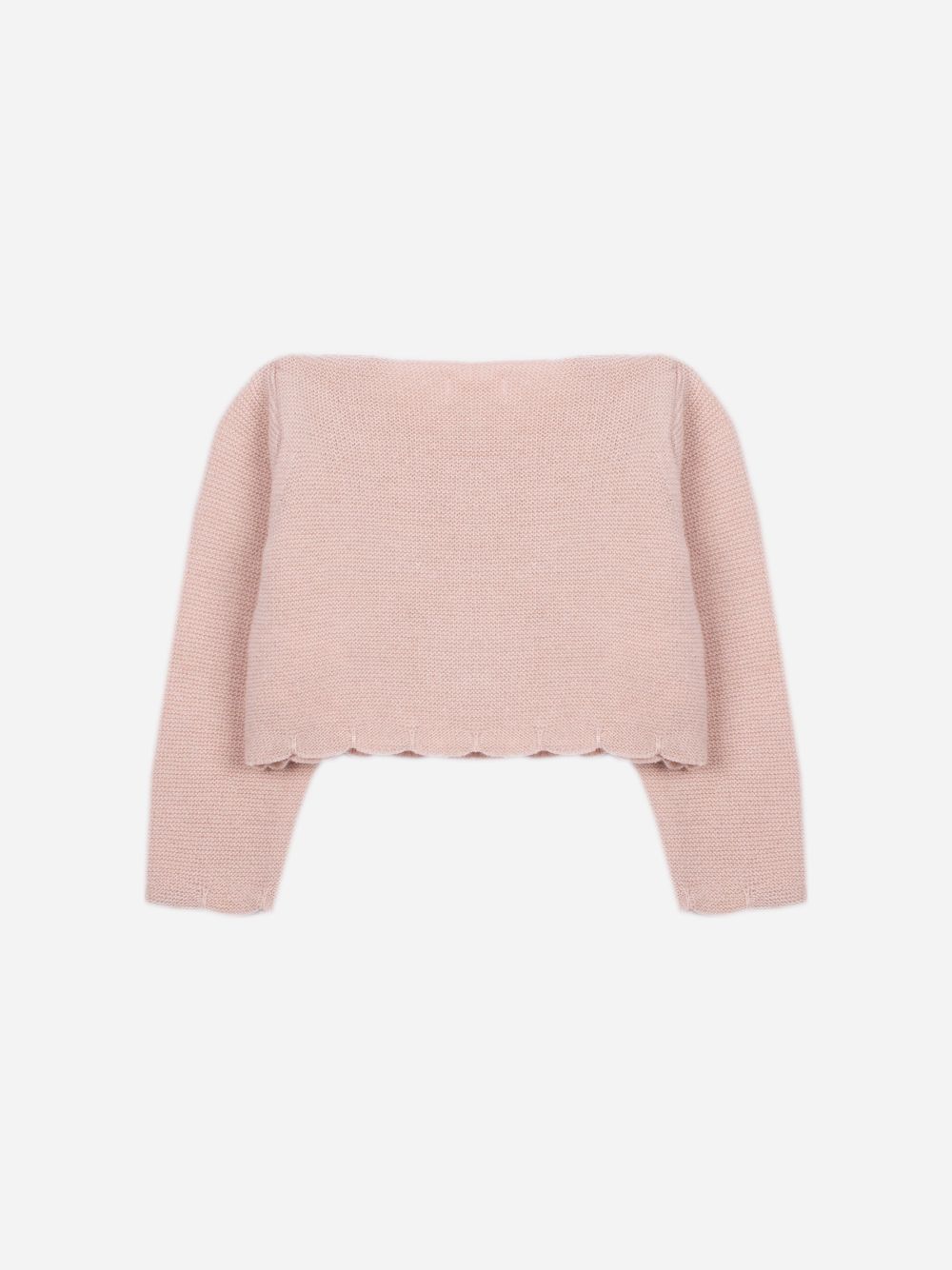 Pink knitted cardigan