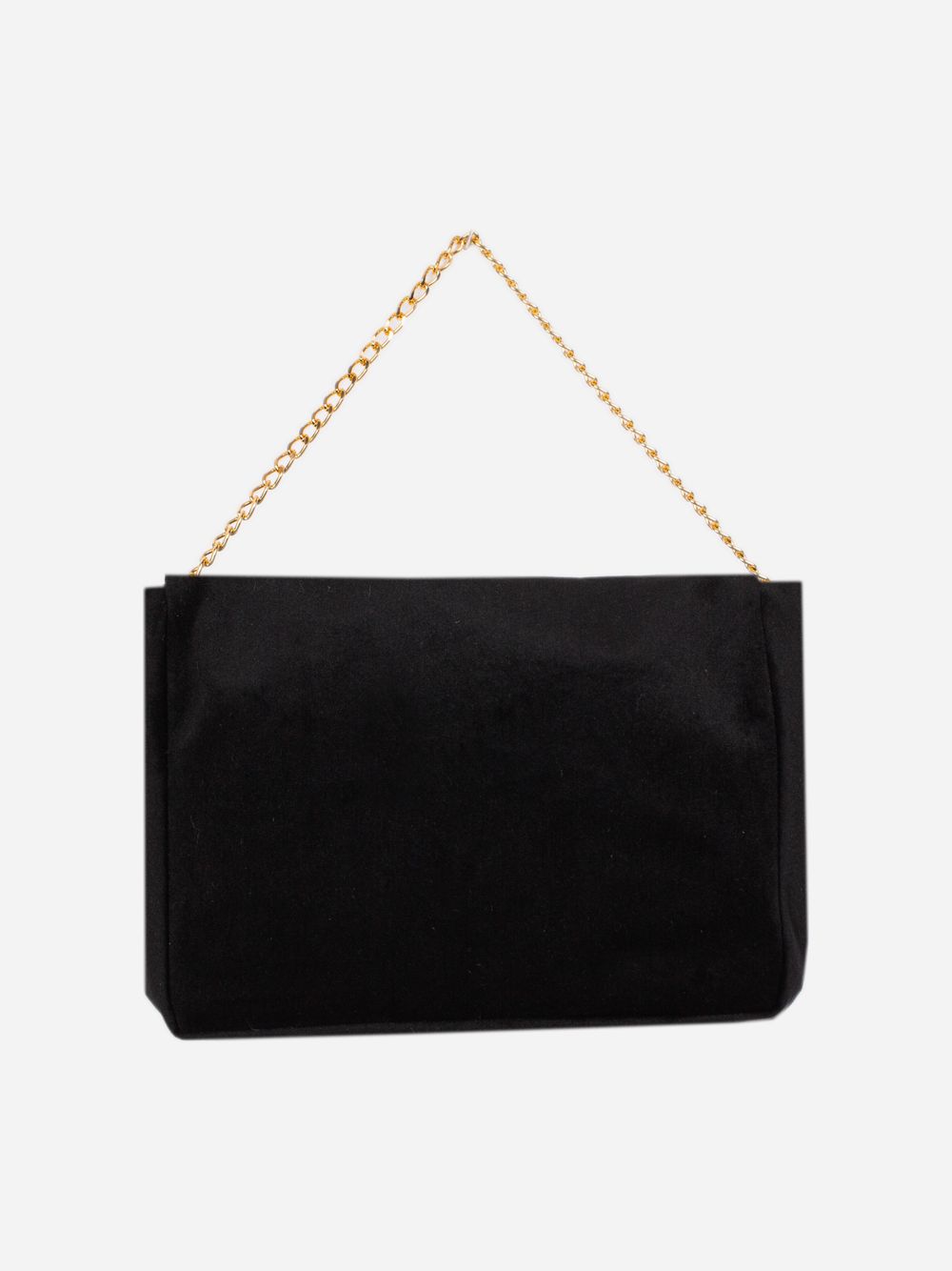 Beige velvet bag with an elegant bow
