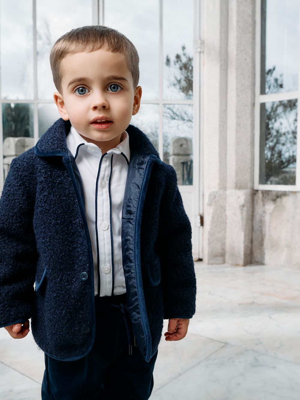 Classic navy blue shirt