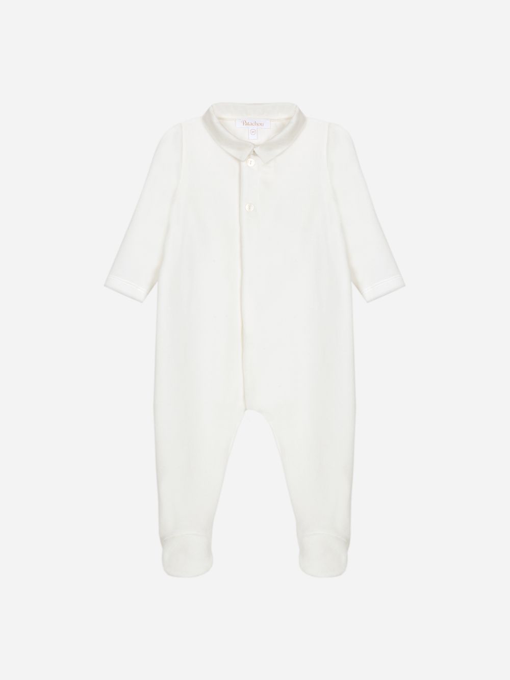 Simple and elegant beige babygrow