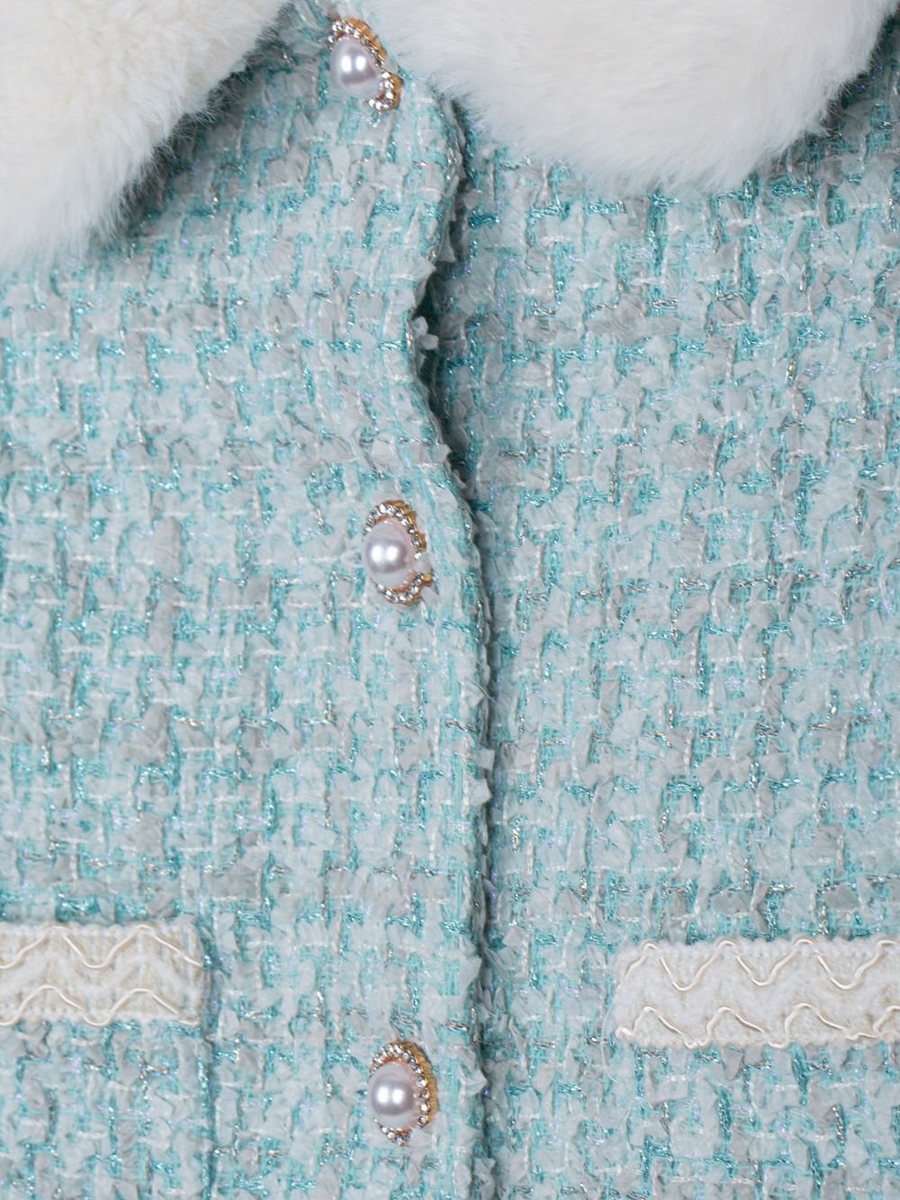 Multicolor Elegant tweed coat