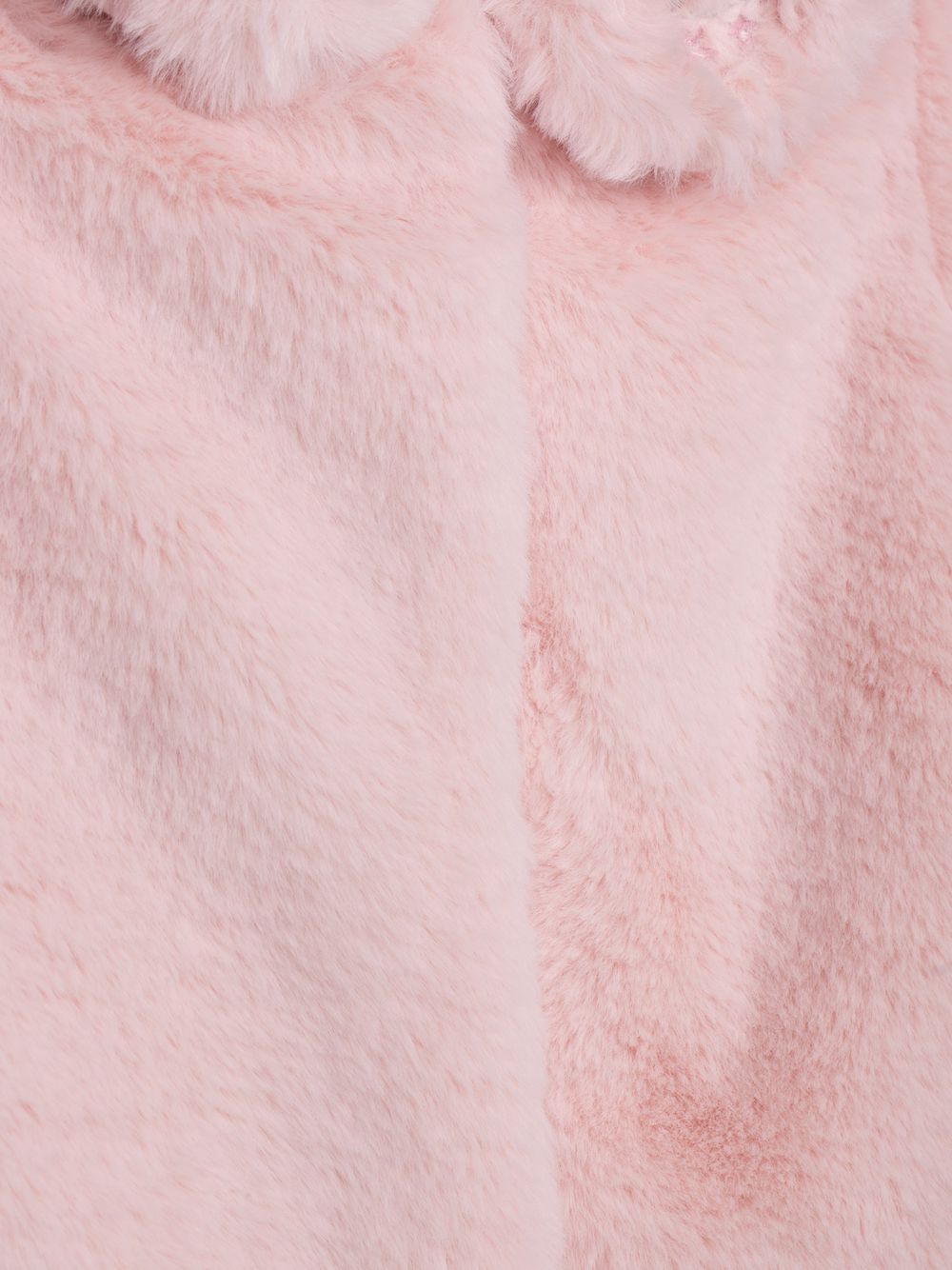 Elegant pink faux fur coat for girls