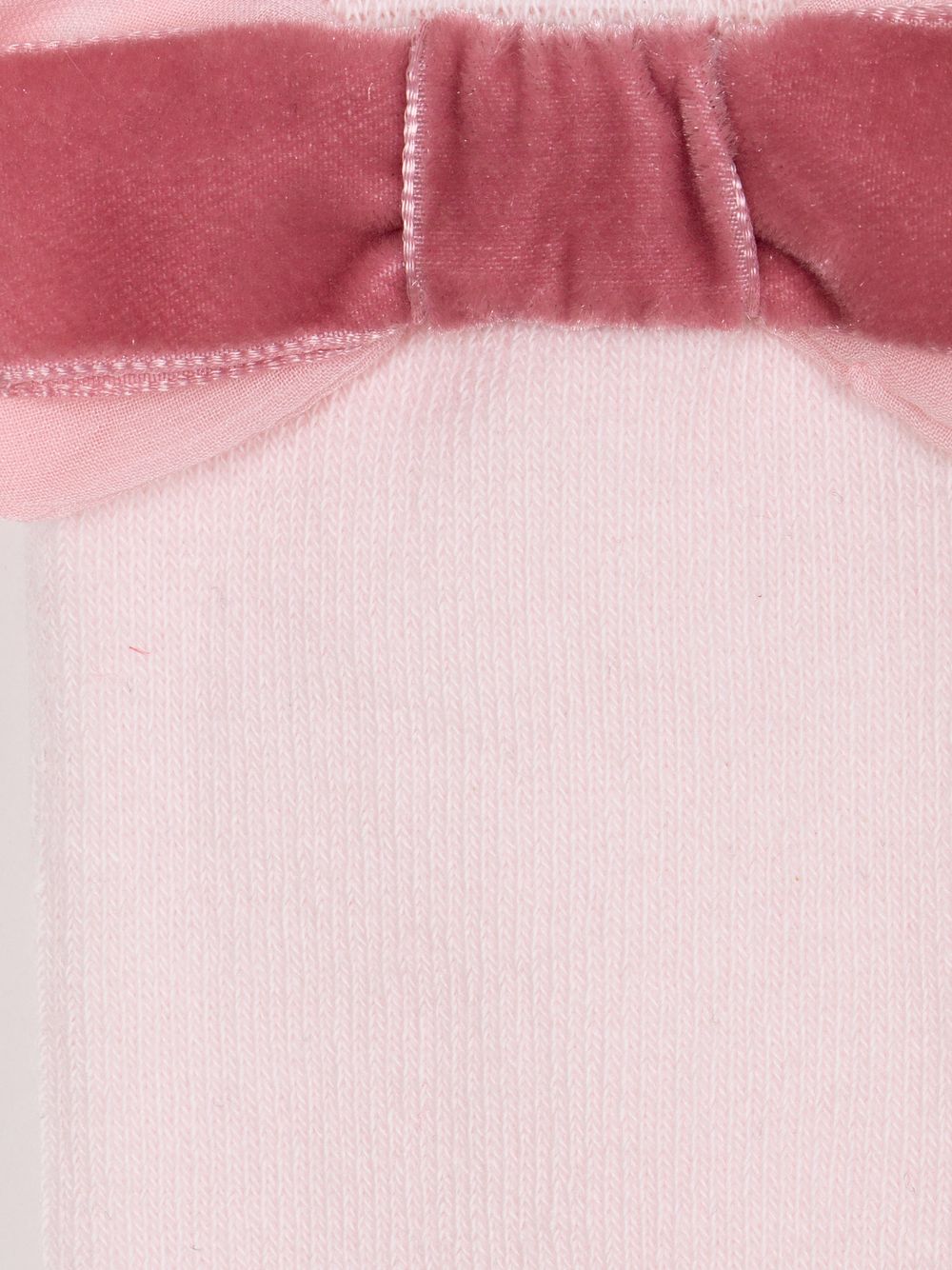 Socks with pale pink bow
