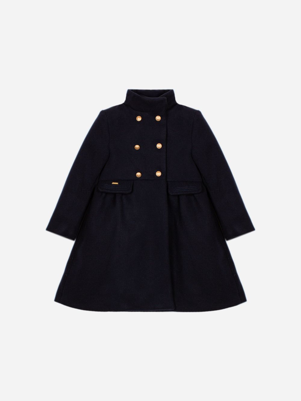 Elegant navy blue coat for girls