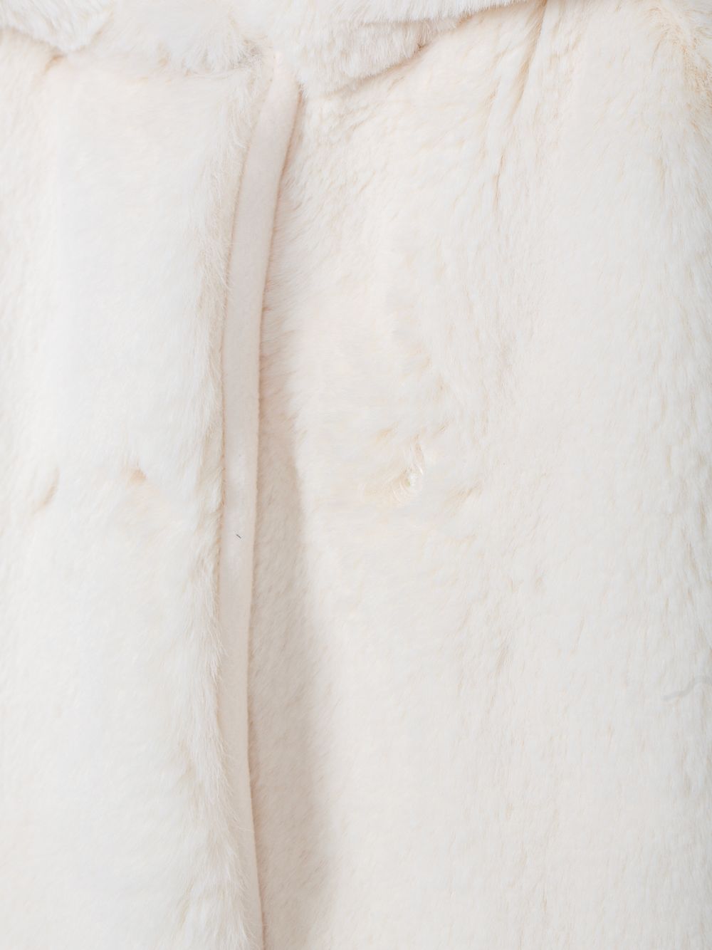 Ecru fur coat for girls