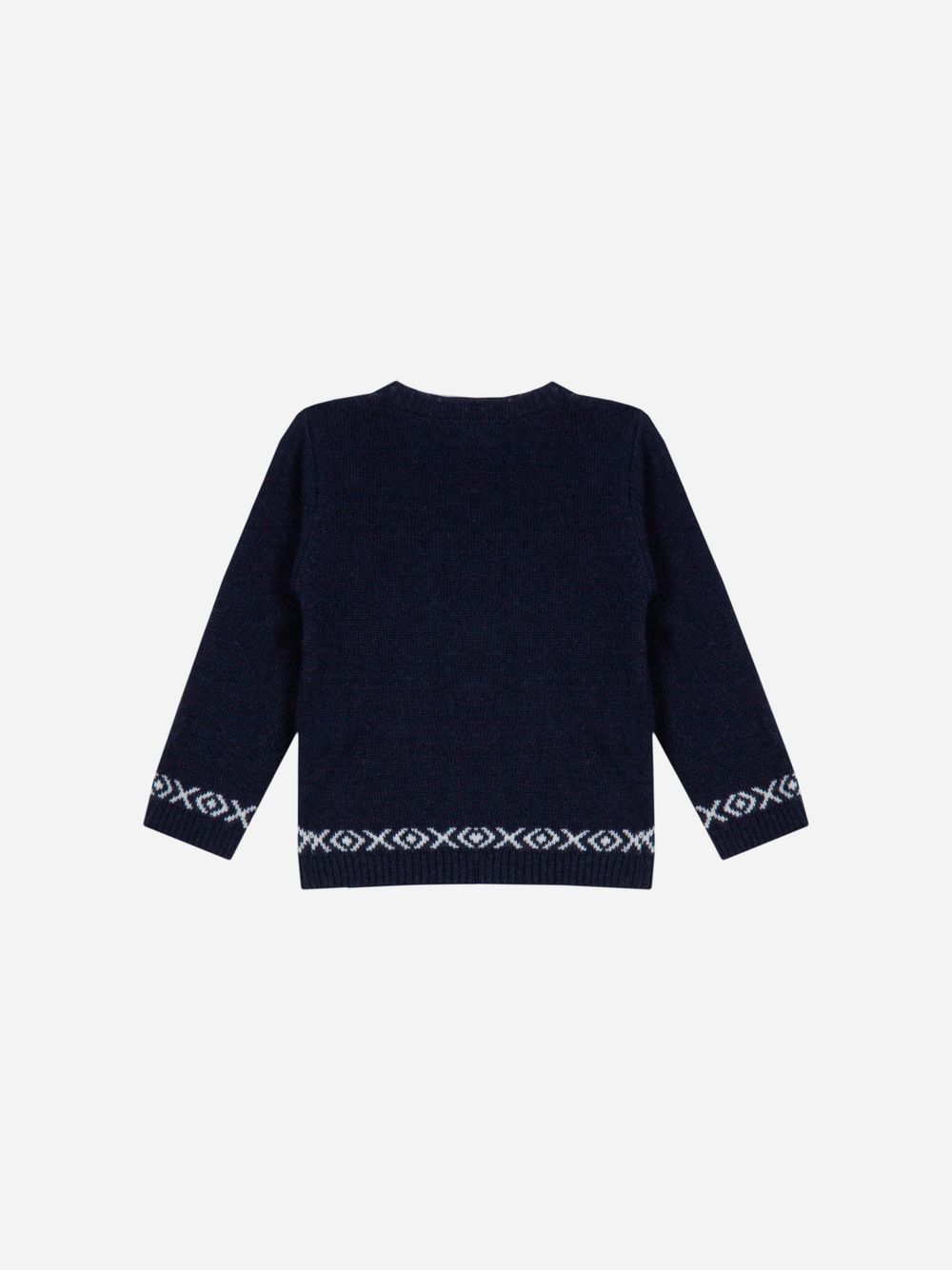 Navy Blue knit bear sweater