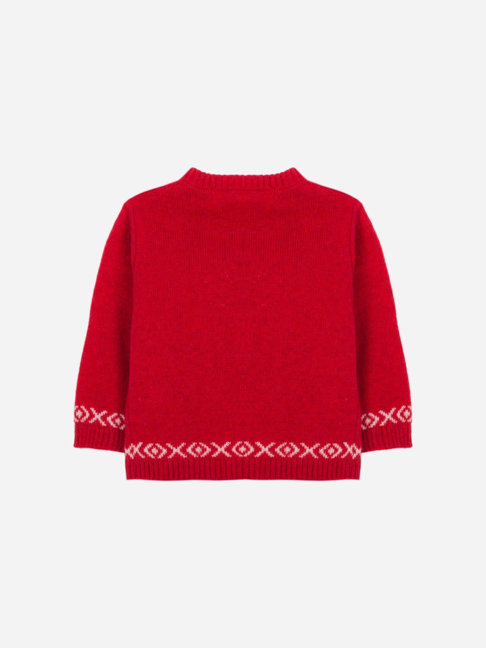 Red knit bear sweater