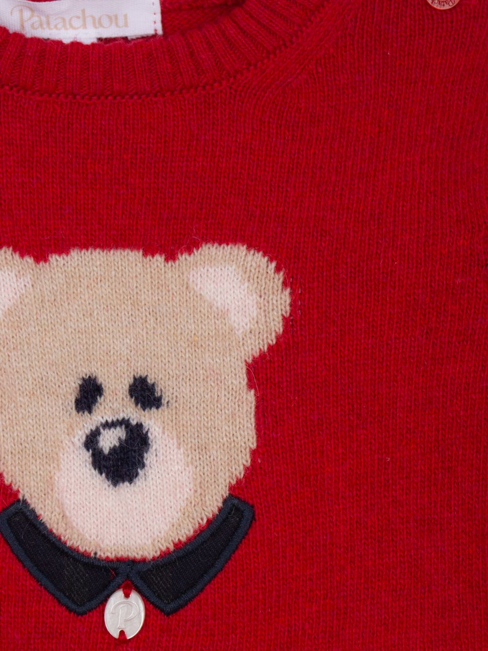 Red knit bear sweater