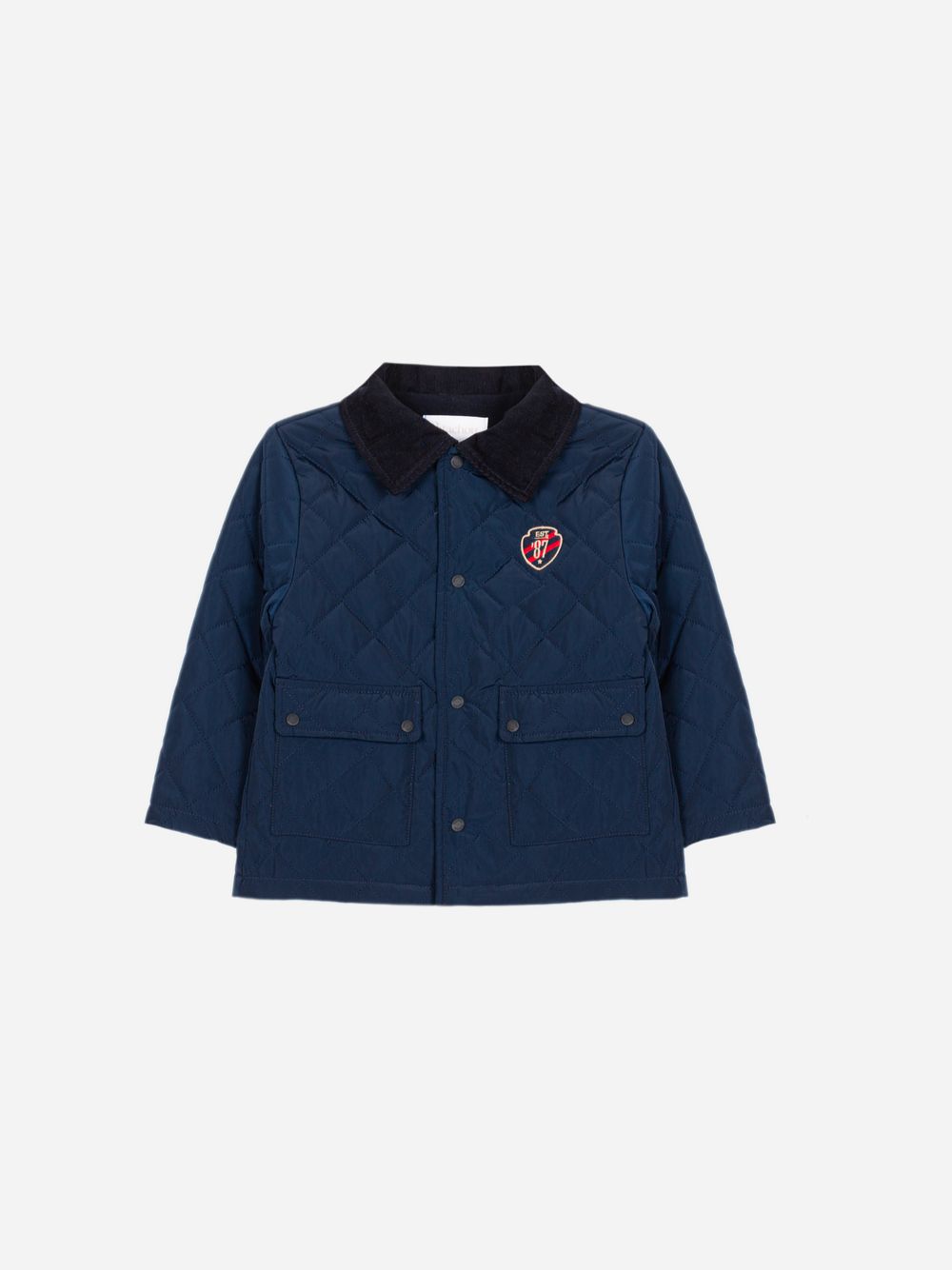 Elegant navy blue coat for boys
