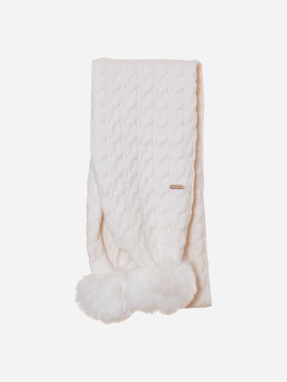 Ecru tricot scarf