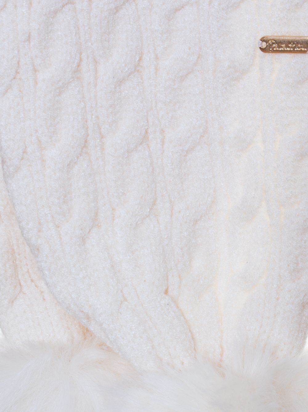 Ecru tricot scarf