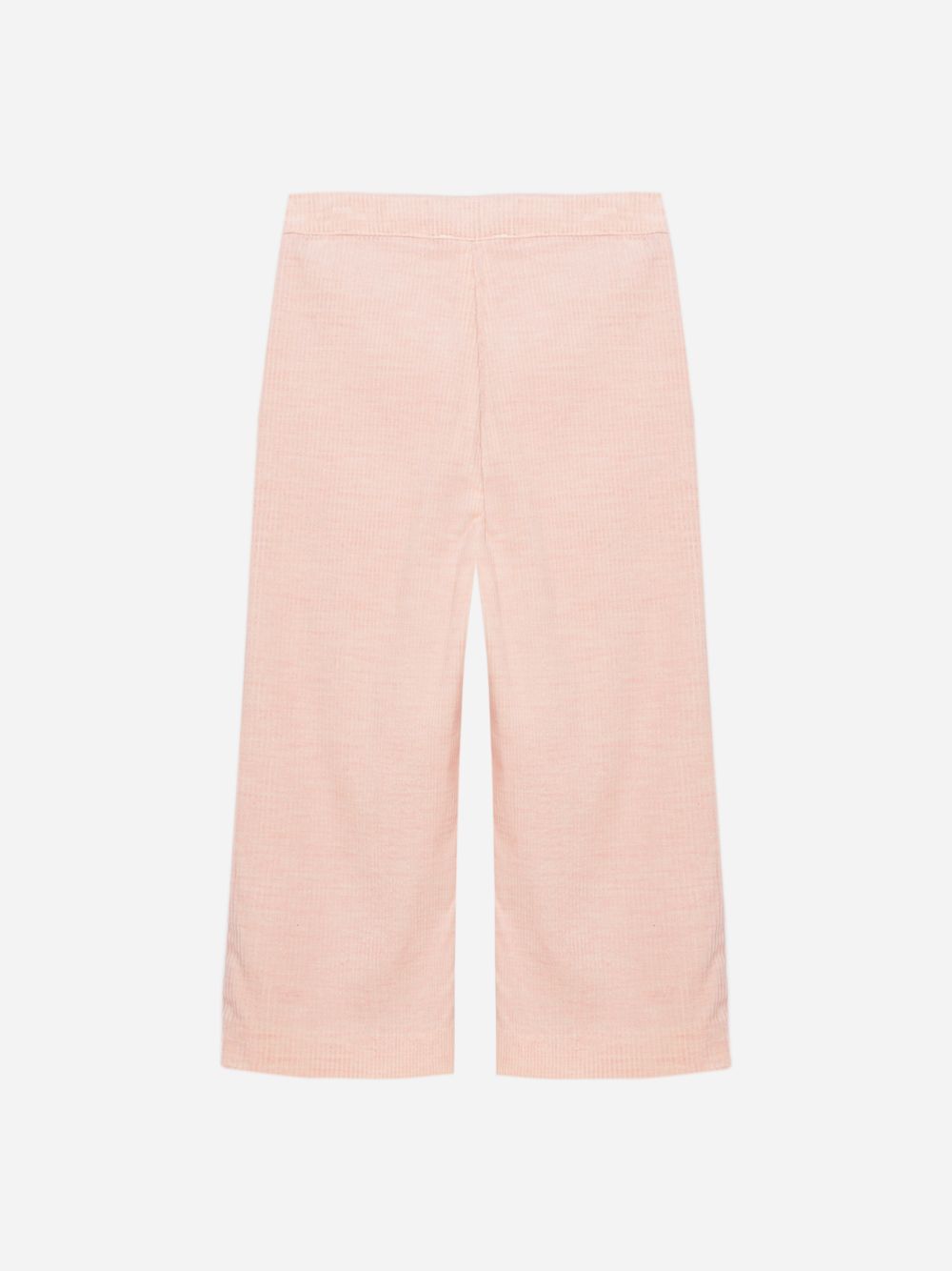 Pale pink pants with embroidery and an elegant finish