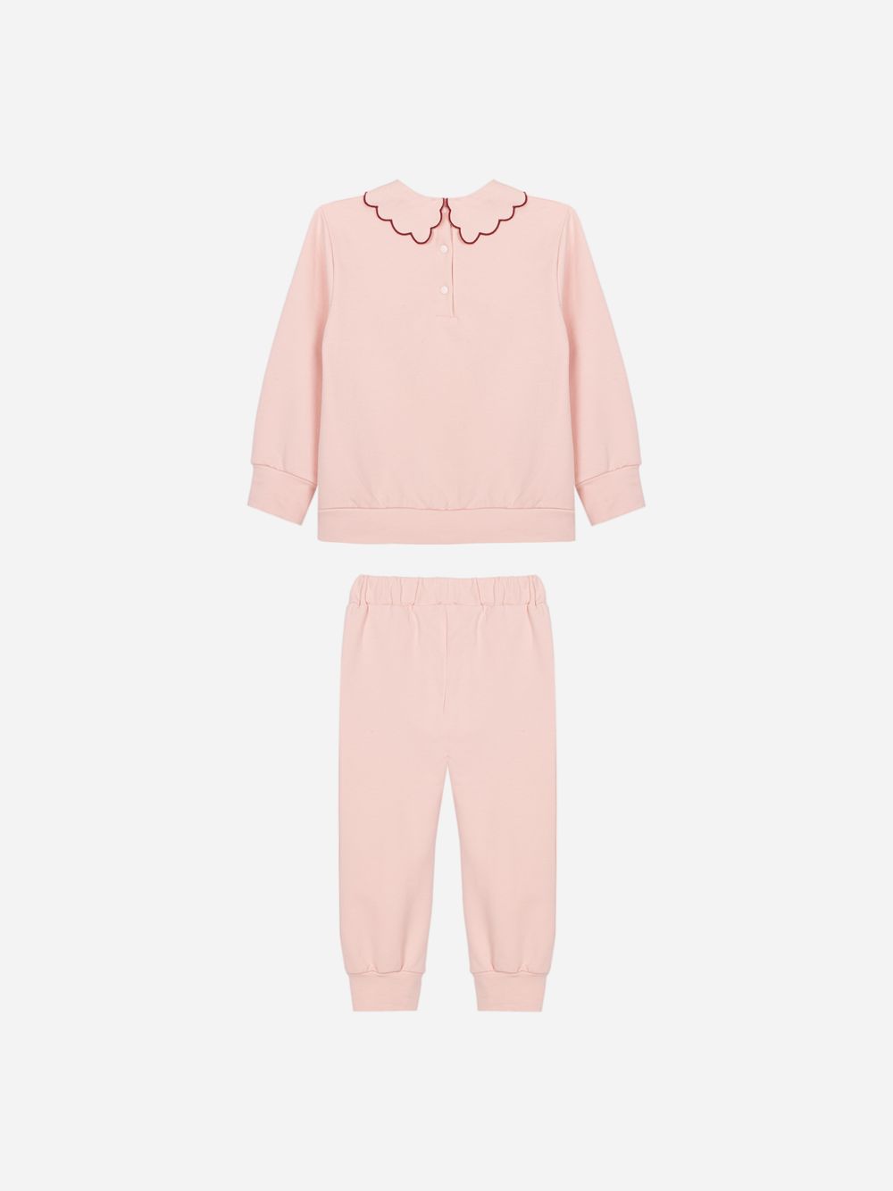 Pale pink set with contrasting details