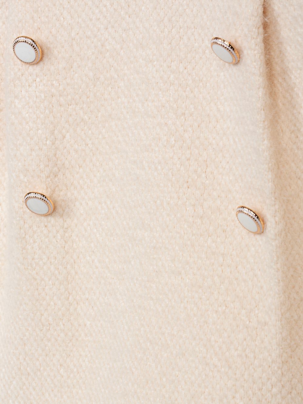 Elegant beige skirt with decorative buttons