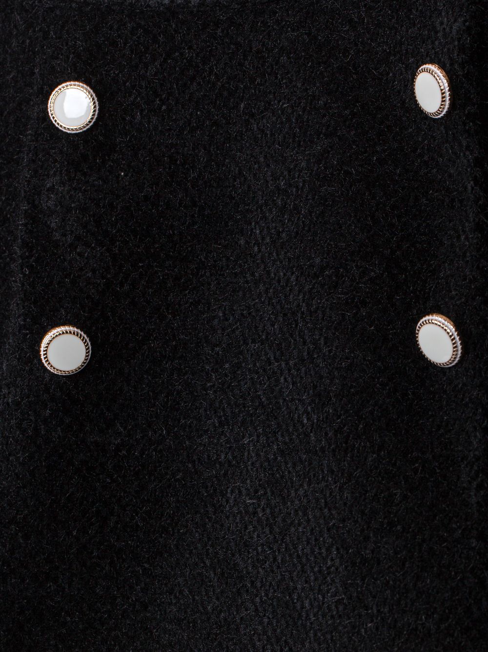 Elegant black skirt with decorative buttons