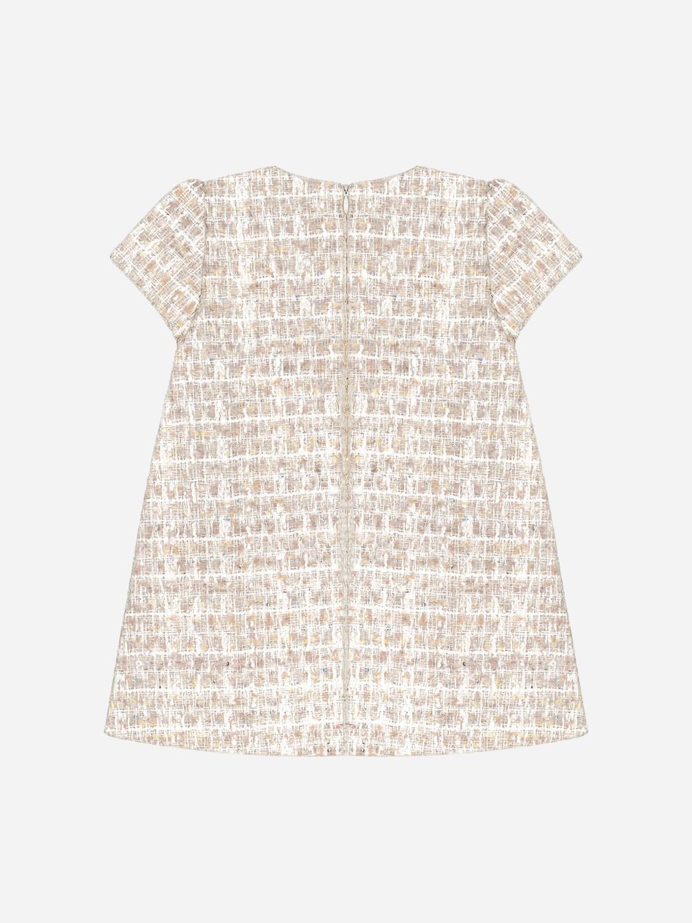 Elegant golden dress with bow