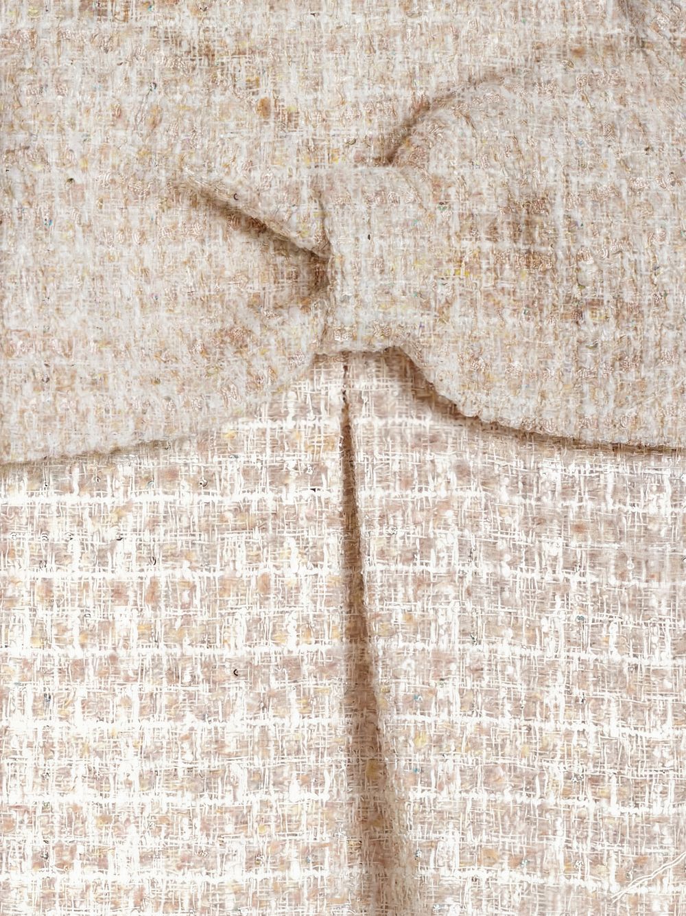 Elegant golden dress with bow