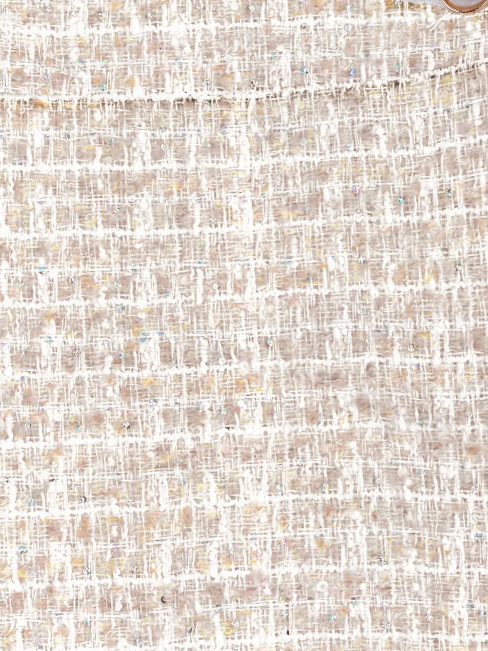 Golden skirt in sparkle tweed with pleats