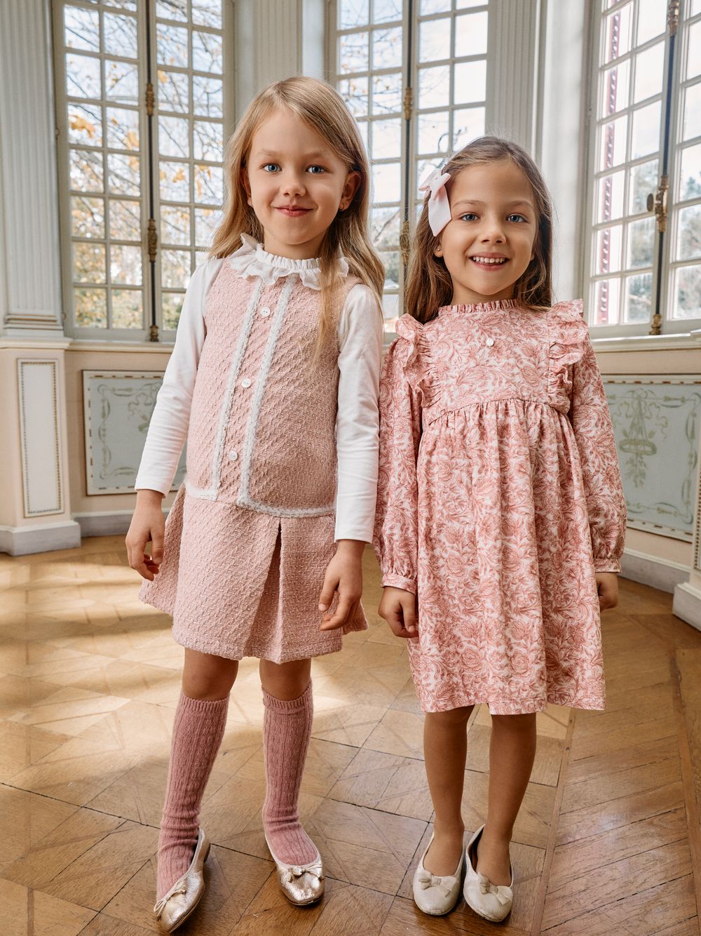 Pink dress with a Liberty print